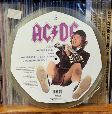 AC/DC - Money Talks + Flyer - WEA 1990 vinyl picture disc (EX