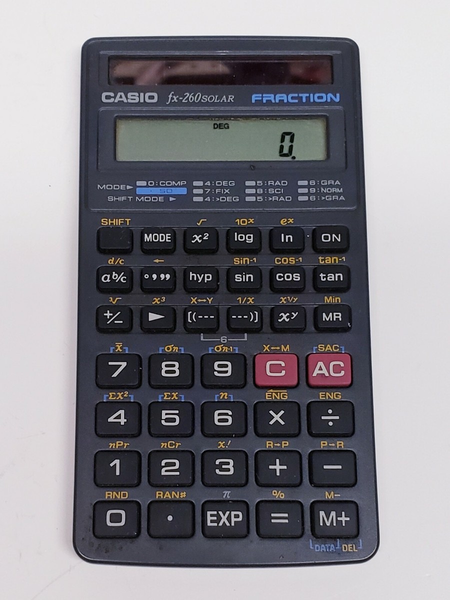 3 Scientific Calculator Lot: Casio FX260, Sentry CA656, Texas