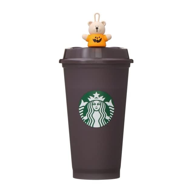 Starbucks Halloween 2022 Reusable Cup Drink Hole Cap Bearista eBay