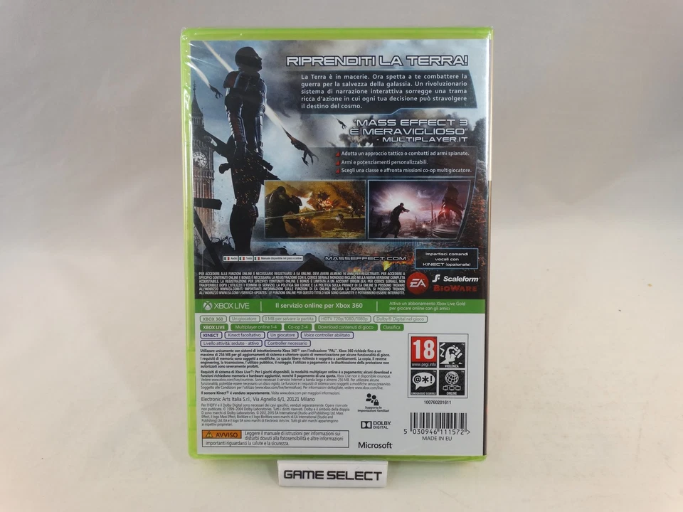 MASS EFFECT 3 - MICROSOFT XBOX 360 - PAL EU EUR ITA ITALIANO - NUOVO SIGILLATO - Immagine 2 di 4