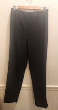 Carlisle Womens sz 2 Black Wool Blend Lined Slim Pants 41