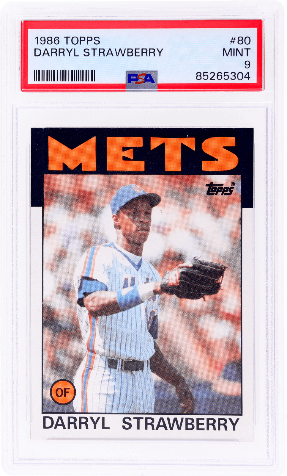 1986 Topps Darryl Strawberry #80 PSA 9