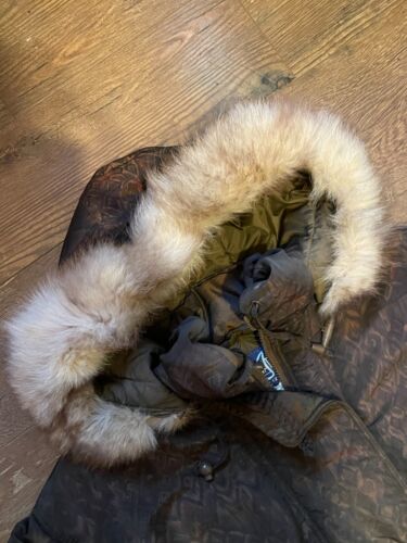 Vintage Innovations by Izzi Women's Jacket Brown 1980s Hooded Zip Up Fur L - Picture 3 of 4