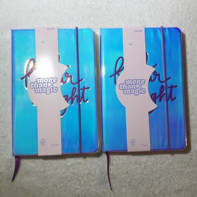 More Than Magic Journal Notebook Diary Find Your Light Iridescent Lot Of 2
