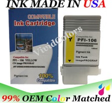 cartridge fits PFI-106 pfi-105 yellow canon ipf 6400 ipf 6400s ipf 6400se Ink
