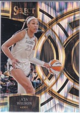 A'JA WILSON 2024 Select WNBA Basketball RARE SHOCK PRIZM VARIATION Las Vegas Ace