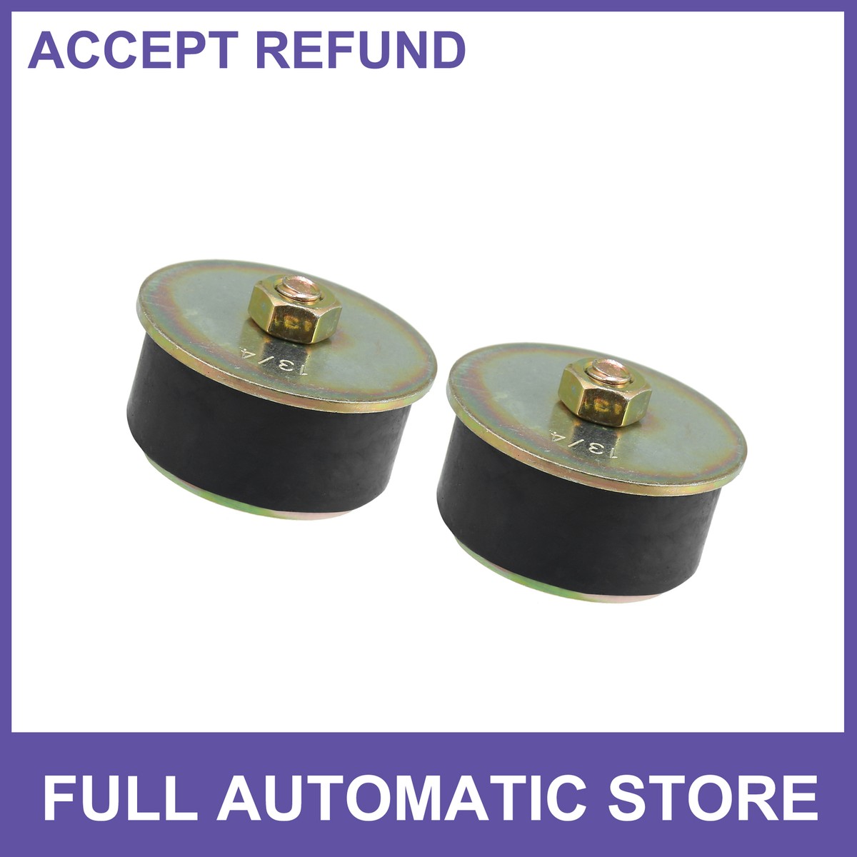 2pcs Rubber Freeze Plug Expansion Plug Fit Hole Size 1-3/4