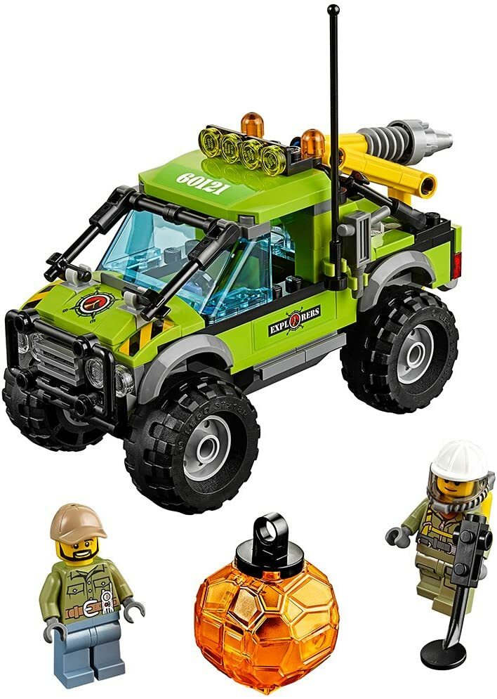 Lego City Town 60121 VOLCANO EXPLORATION TRUCK Detector Driller