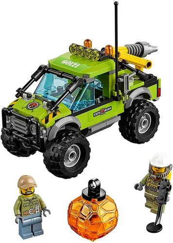 Lego City Town 60121 VOLCANO EXPLORATION TRUCK Detector Driller SUV Lava NEW - Picture 3 of 9