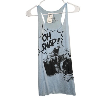 Bear Dance Tank Top Women's Medium Oh Snap Camera Funny Tee Shirt NWT