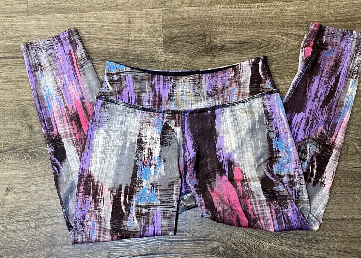 beyond-yoga lux crop foxing print pull on leggings