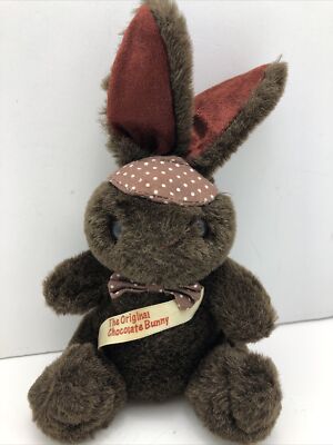 Original Chocolate Bunny Rabbit Plush 7'' MTY International Easter