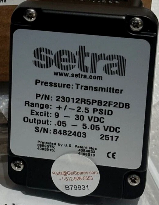 23012R5PB2F2DBC / TRANSDUCTOR PARA FREGADORA EGS-300 MODELO 230 / SETRA SYSTEMS INC Foto 2 de 4