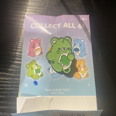 Care Bears x Bright Bat Crossover Exclusive Good Luck Bear Kawaii Cute Pin