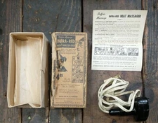 Vintage 6 Watts Infra-Massage Infra Red Heat Massager Original Box Biotical Corp