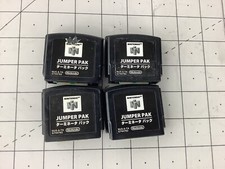 X4 Nintendo 64 Jumper Pak Pack N64 Official OEM Tested Working