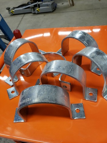 Unistrut P2558-40 EG, Channel Pipe Strap, Pipe Strap, Lot of 7 pc  - Picture 1 of 2