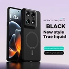 For Motorola Edge 70 Fusion+, Phone Case Magnetic Soft Liquid Silicone TPU Cover