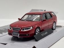 CARARAMA Saab 9.5 Aero Combi / Red colour / Scale 1:43 / NEW - Boxed