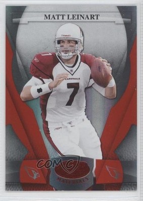 2008 Leaf Certified Materials Mirror Red 61/100 Matt Leinart #1 1hs9