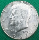 1967 Kennedy Silver Half Dollars BU -40% Silver(120c)
