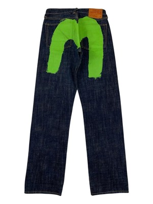Heralitage green Diacock Tiger Evisu Jeans | eBay