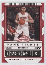 2020 Contenders Draft Picks Variation Game Ticket Red D'Angelo Russell #37 00gy