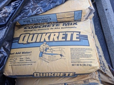 28 Bags of Concrete Mix MORTAR PLASTER BUILDINGS & HARDWARE HOME & Gardens NEW!
