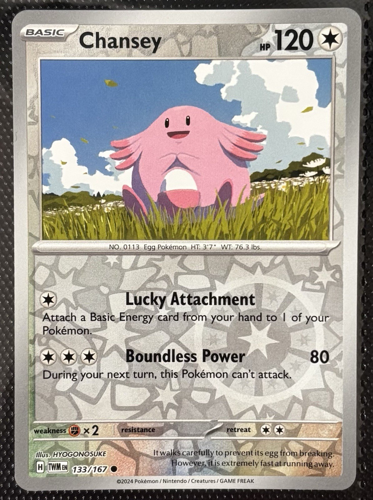 Chansey 133/167 Pokemon SV06: Twilight Masquerade Reverse Holo