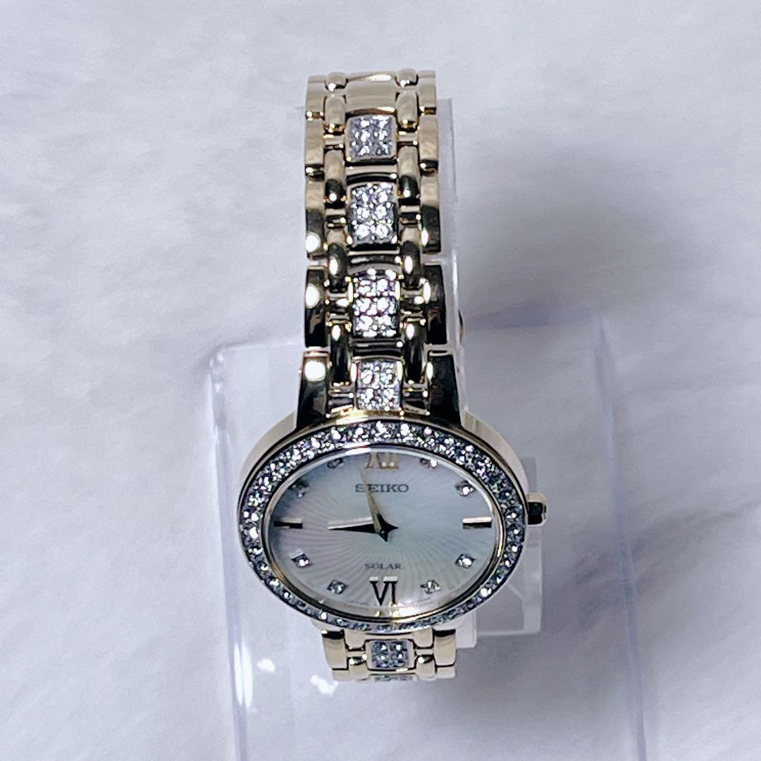 Seiko SUP364 Ladies Watch Gold Stainless Steel Swarovski Seiko SUP364 Ladies Watch Gold Stainless Steel Swarovski