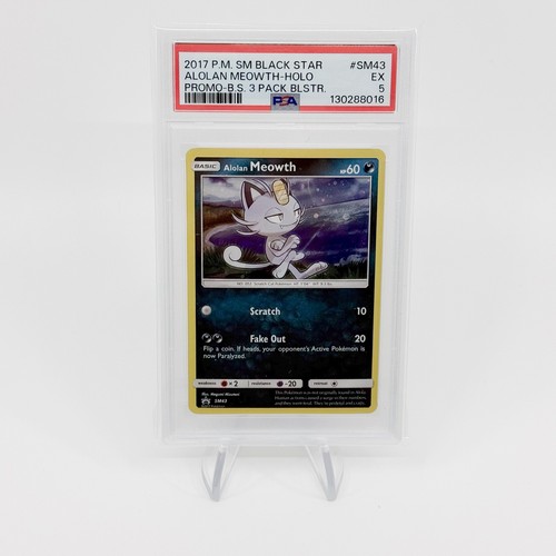 Alolan Meowth graded PSA 5 for sale on eBay