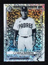 2021 Bowman Chrome Black & White Mini-Diamond Refractor Victor Acosta 00dh