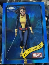 Kitty Pryde 2025 Topps Chrome Marvel Blue Refractor /299 #188
