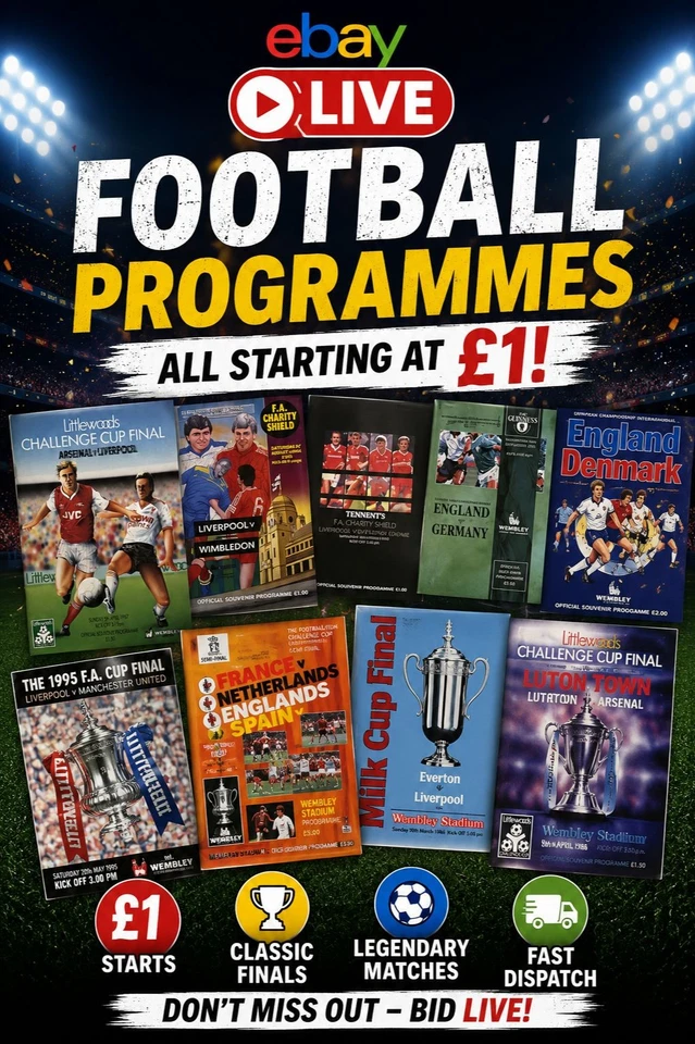 GET WITH THE PROGRAMMES: £1 STARTS