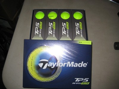 1 dozen BRAND NEW 2026 Taylor Made TP 5  golf balls Yellow