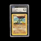 Pokemon TCG - Machop 52/102 - Base Set Shadowless- CGC 8.5 ERROR - MISCUT