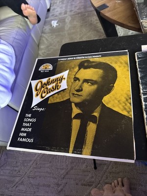 Johnny Cash  LP The Sings That Made Him Famous SUN DT 90568 Record Club 1966 VG+