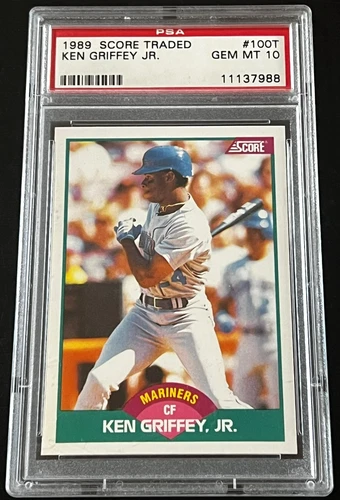 1989 SCORE TRADED #100T KEN GRIFFEY JR. GEM MINT PSA 10 NEW GRADE PERFECT RC