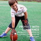 Youth Football Gloves, Kids Sticky Receiver Gloves,Super Grip for Boys Medium — photo 5