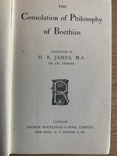 The Consolation Of Philosophy Of Boethius. New universal library. Routledge 1900