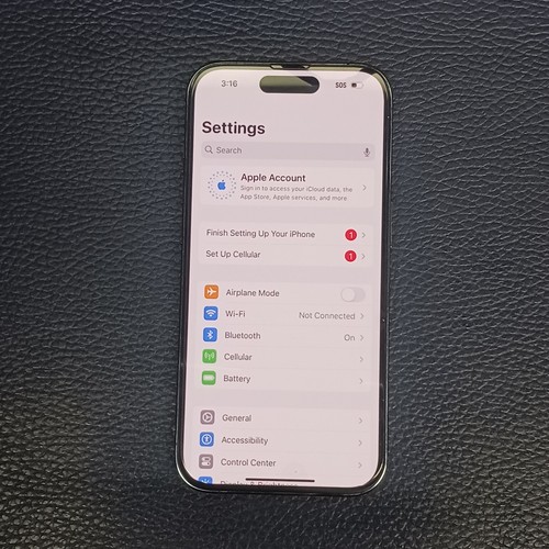 Apple iPhone 14 Pro 128GB UNLOCKED Space Black A2650 Cracked Back Smartphone - Zdjęcie 6 z 11