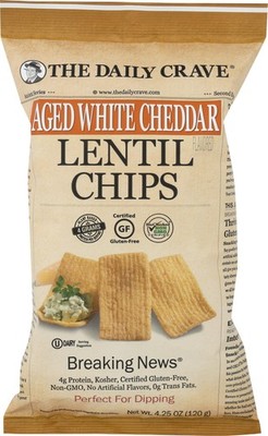 Aged White Cheddar Lentil Chips, 4.25 OZ