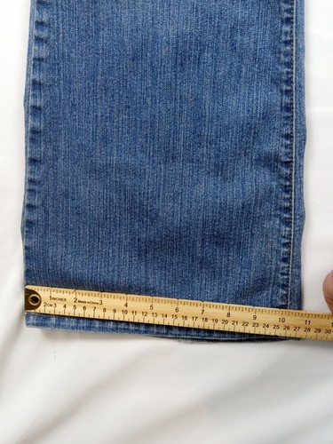 Venezia Flare Leg Denim Jeans Damen Größe 3 Tall Blau Mid Rise Baumwolle Stretch - Bild 7 von 9