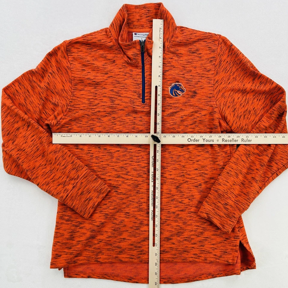 Boise State Broncos Shirt Womens Large Orange NCAA Football Pullover Champion - Image 4 of 4