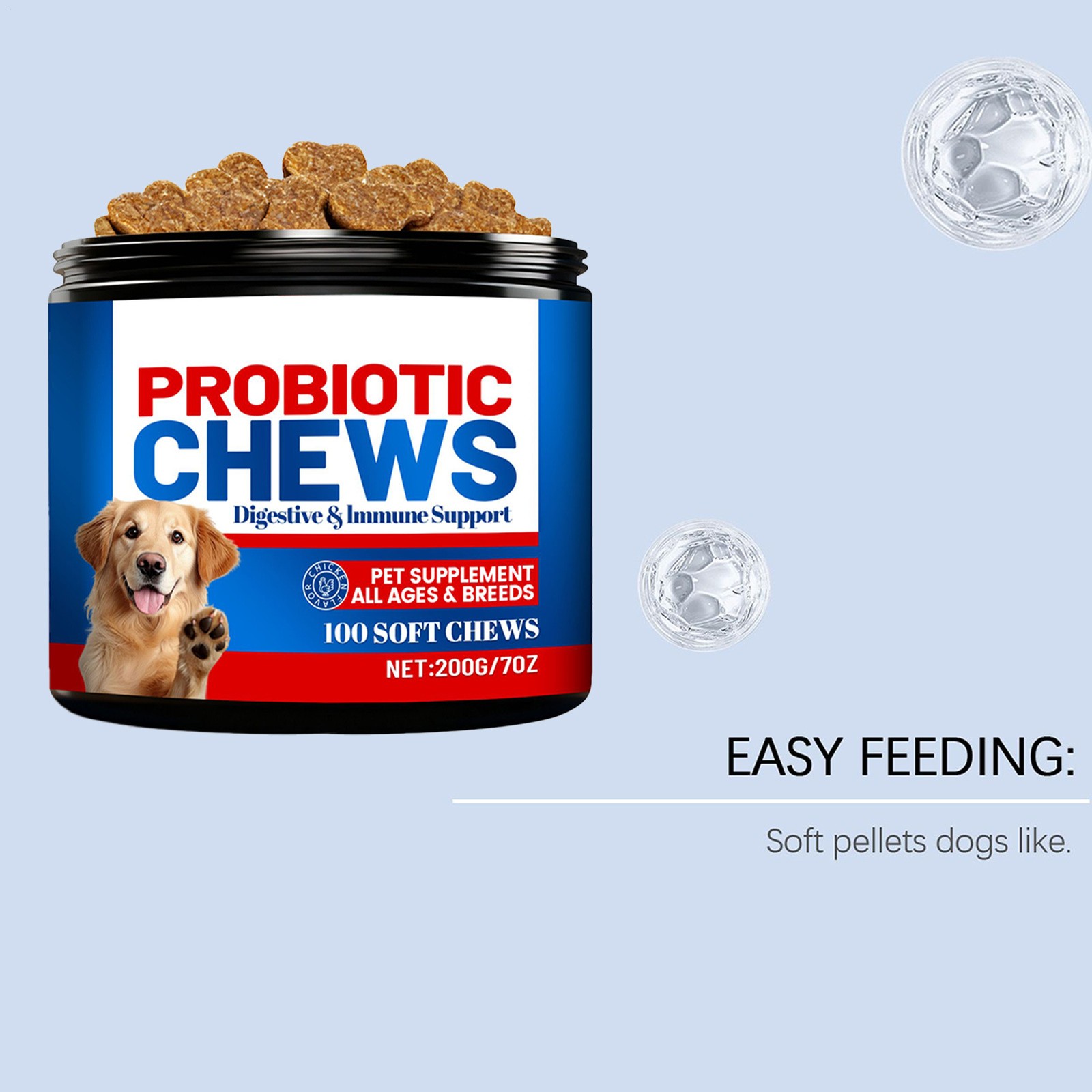 Dog Wellness Bites 200g Healthy Treats Natural Skin Care Digestive Care