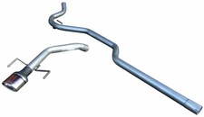 Vectra C 1.9 CDTi  Silencer Box Delete Race Tube Exhaust System - Oval Tail