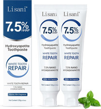 2 Pack Hydroxyapatite Toothpaste Enamel Repair Sensitivity Relief Fresh