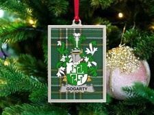 Gogarty Irish Family Crest Christmas Ornament