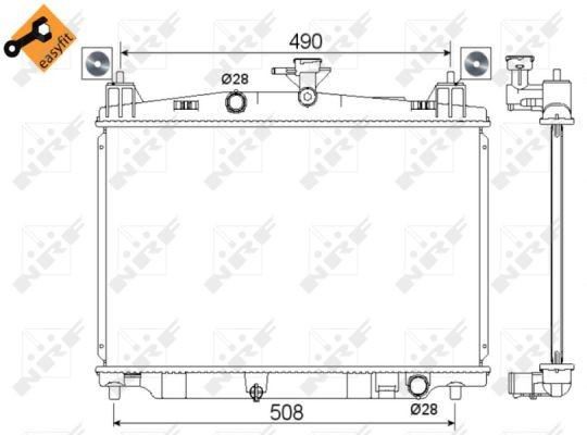 Fits NRF 53751 WATER COOLER MAZDA 2 07-  ⭐UK Stock⭐