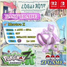 ✨6IV NORMAL Mewtwo X + EVS 🚀 POKEMON LEGENDS ZA✨Online delivery⚡